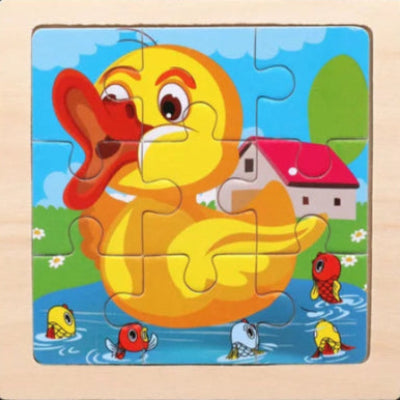 Jouet-en-bois-puzzle-canard