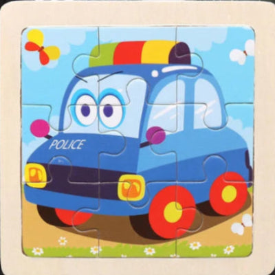 Jouet-en-bois-puzzle-vehicule-auto-police