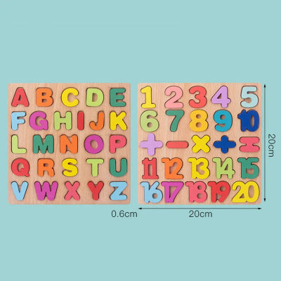 jouet-en-bois-puzzle-Montessori-Alphabet-Nombre-dimensions